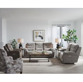 Catalina Sandstone Zero Gravity Triple Power Reclining Living Room Set with USB Charging