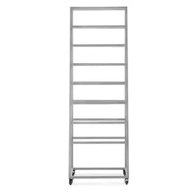 Ladder Silver Display Rack with Casters
