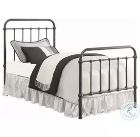 Livingston Dark Bronze Twin Metal Bed