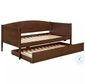 Bozeman Medium Walnut Twin Daybed with Trundle
