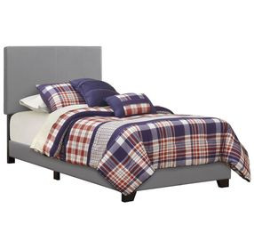 Dorian Grey Upholstered Twin Panel Bed