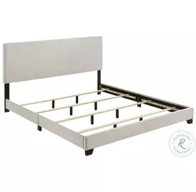 Dorian Cream King Upholstered Panel Bed