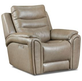 Catalina Sand Leather Zero Gravity Triple Power Recliner with USB Charging