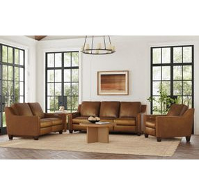 Finley Brown Leather Power Reclining Living Room Set