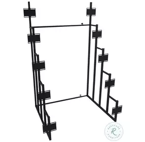 Duarto Sandy Black Convertible Headboard Rack