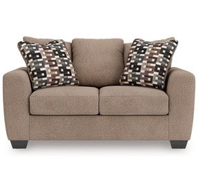 Triston Peaks Suede Loveseat