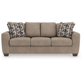 Triston Peaks Suede Sofa