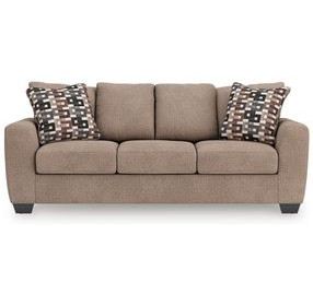 Triston Peaks Suede Queen Sofa Sleeper