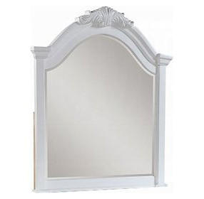 Estrella White Arched Dresser Mirror