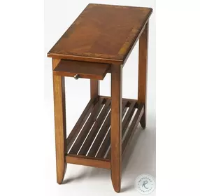 Irvine Olive Ash Burl Chairside Table