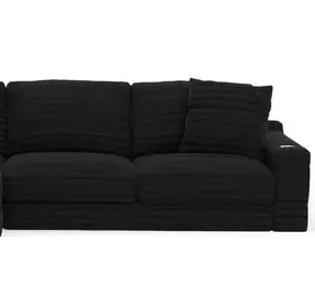 Comfrey Black 78" RAF Sofa