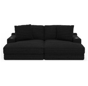 Comfrey Black 2 Piece Modular Sectional