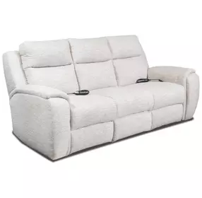 Drake Suede 95" Zero Gravity Double Power Reclining Sofa with Massage and USB Charging