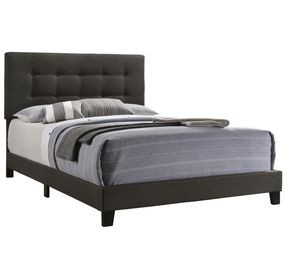 Mapes Charcoal Upholstered Full Panel Bed
