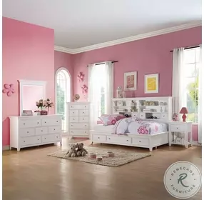 Lacey White Youth Storage bedroom Set