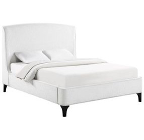 Mosby White King Platform Bed