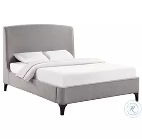 Mosby Light Gray King Platform Bed