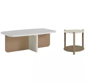 Elements Vanilla Accent Occasional Table Set