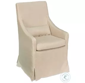 Skirted Beige Arm Chair