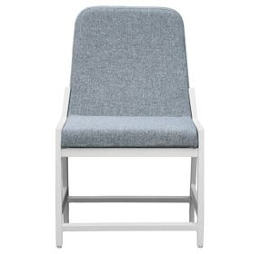 Nash Outdoor Dining Blue Upholstered Outdoor Side Chair