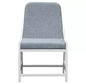 Nash Outdoor Dining Blue Upholstered Outdoor Side Chair Set of 2