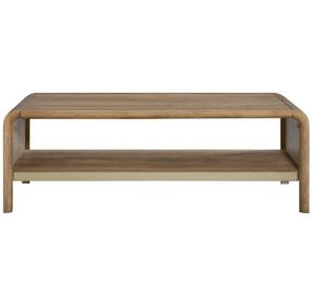 Aurora Latte Waterfall Cocktail Table