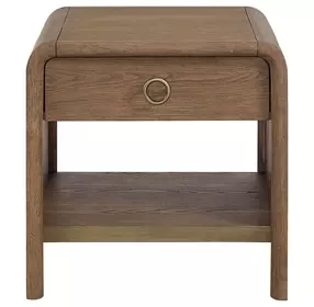 Aurora Latte Waterfall End Table
