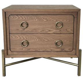 Aurora 2 Drawer Nightstand with USB