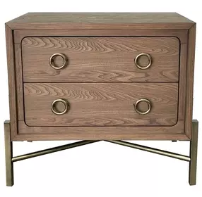 Aurora 2 Drawer Nightstand with USB