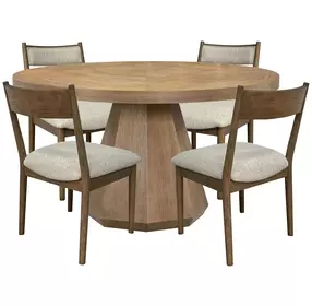 Aurora Latte Round Dining Room Set
