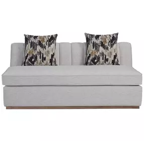 Aurora Light Gray 70" Channel Loveseat