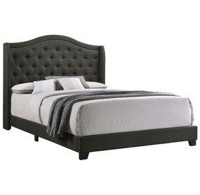 Sonoma Gray Upholstered Full Panel Bed