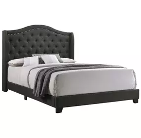 Sonoma Gray Upholstered Queen Panel Bed