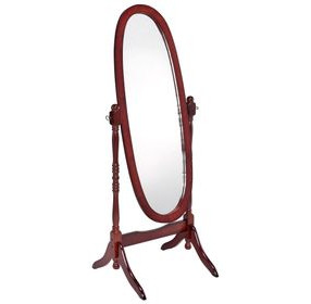 Foyet Merlot Oval Cheval Mirror