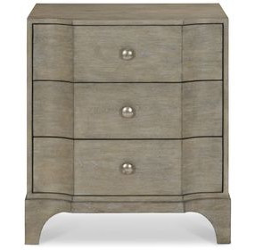 Albion Pewter 3 Drawer 26" Nightstand