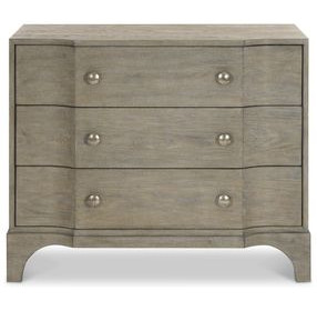 Albion Pewter 3 Drawer 36" Nightstand