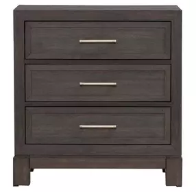 Urban Cut Caffe 3 Drawer Nightstand with USB Charging