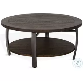 Havenstead Dark Brown Round Coffee Table