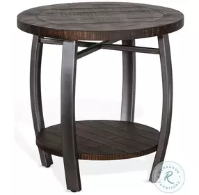 Havenstead Dark Brown Square End Table