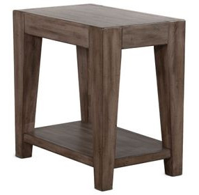 Velden Hollow Natural Rectangular Chair Side Table