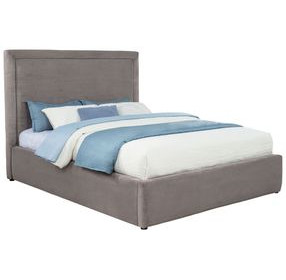 Lawson Mushroom Queen Upholstered Platform Bed