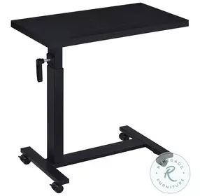 Westpark Black Height Adjustable Mobile Bedside Table