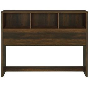 Westpark Dark Pine Queen Storage Bookcase Headboard