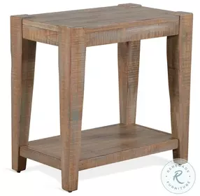 Maple Haze Brown 25" Rectangular Chair Side Table
