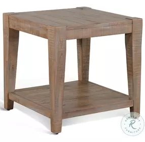 Sagewyn Weathered Brown 24" Square End Table