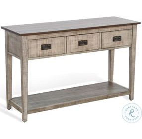 Hillside Hearth Gray Rectangular Sofa Table