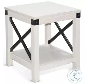 Hearthwood Haven White Square End Table