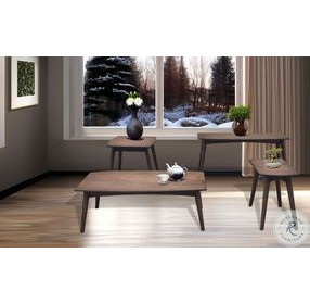 Sagewyn Dark Brown Rectangular Occassional Table Set