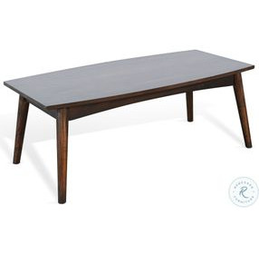 Sagewyn Dark Brown 48" Rectangular Coffee Table