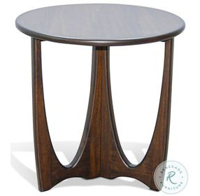 Heritage Horizon Dark Brown Round End Table